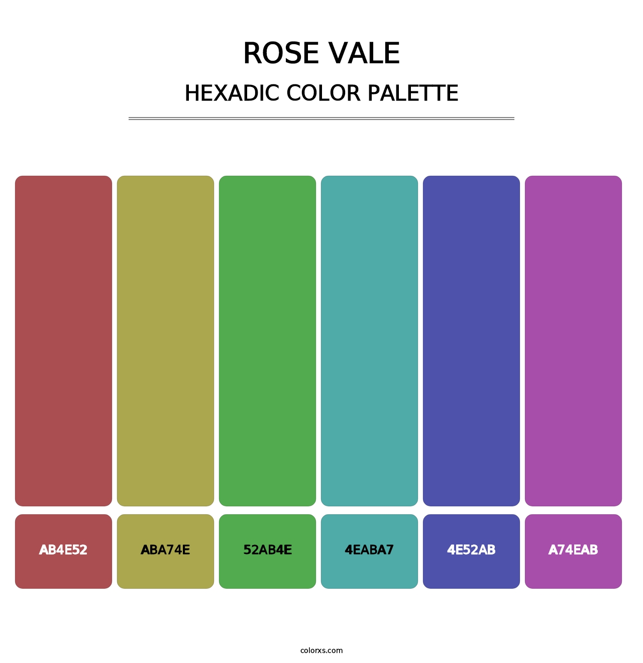 Rose Vale - Hexadic Color Palette