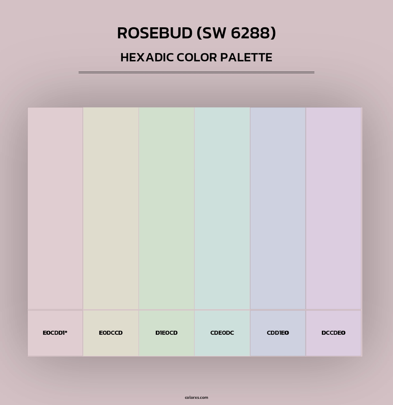 Rosebud (SW 6288) - Hexadic Color Palette