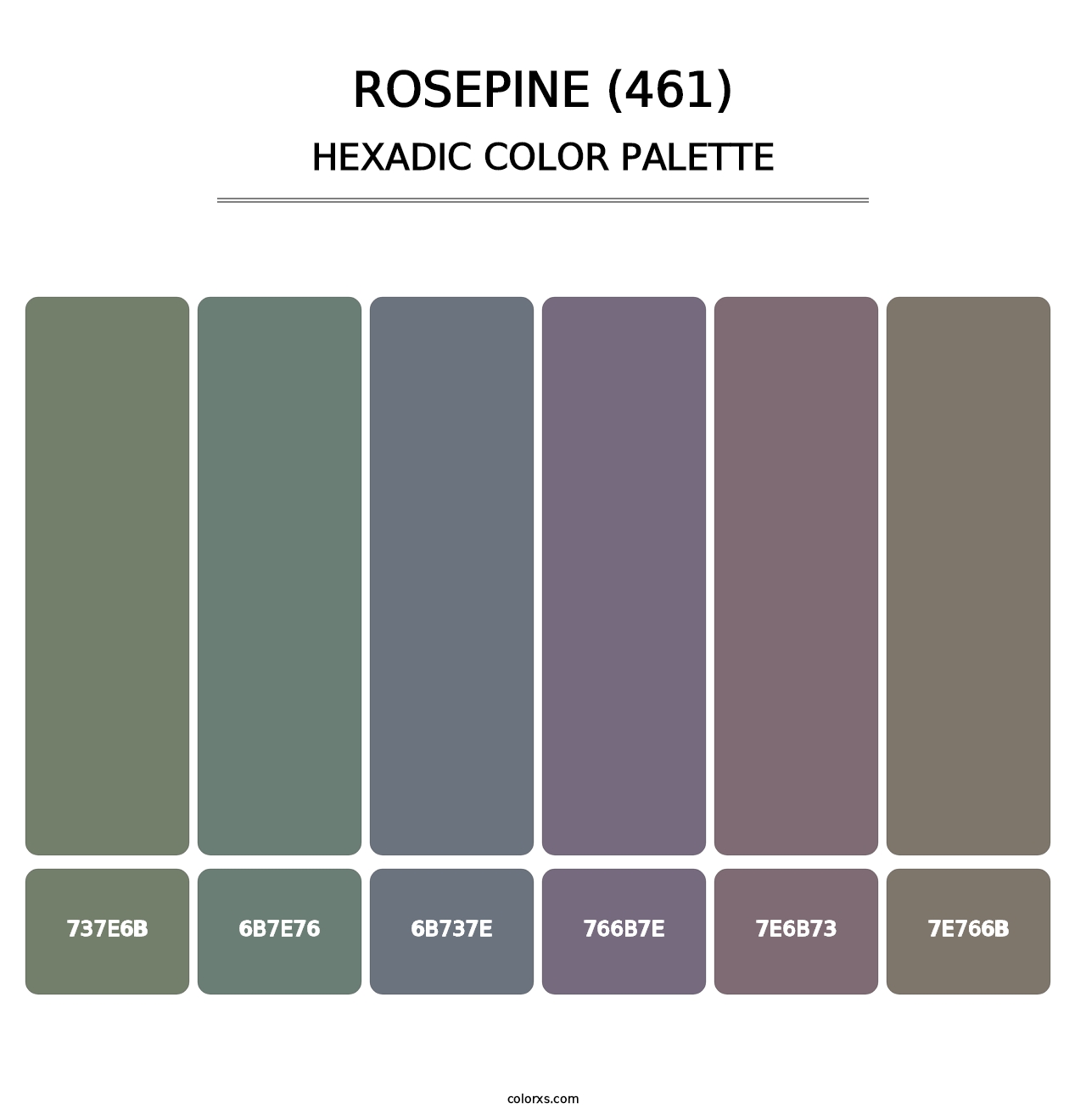 Rosepine (461) - Hexadic Color Palette