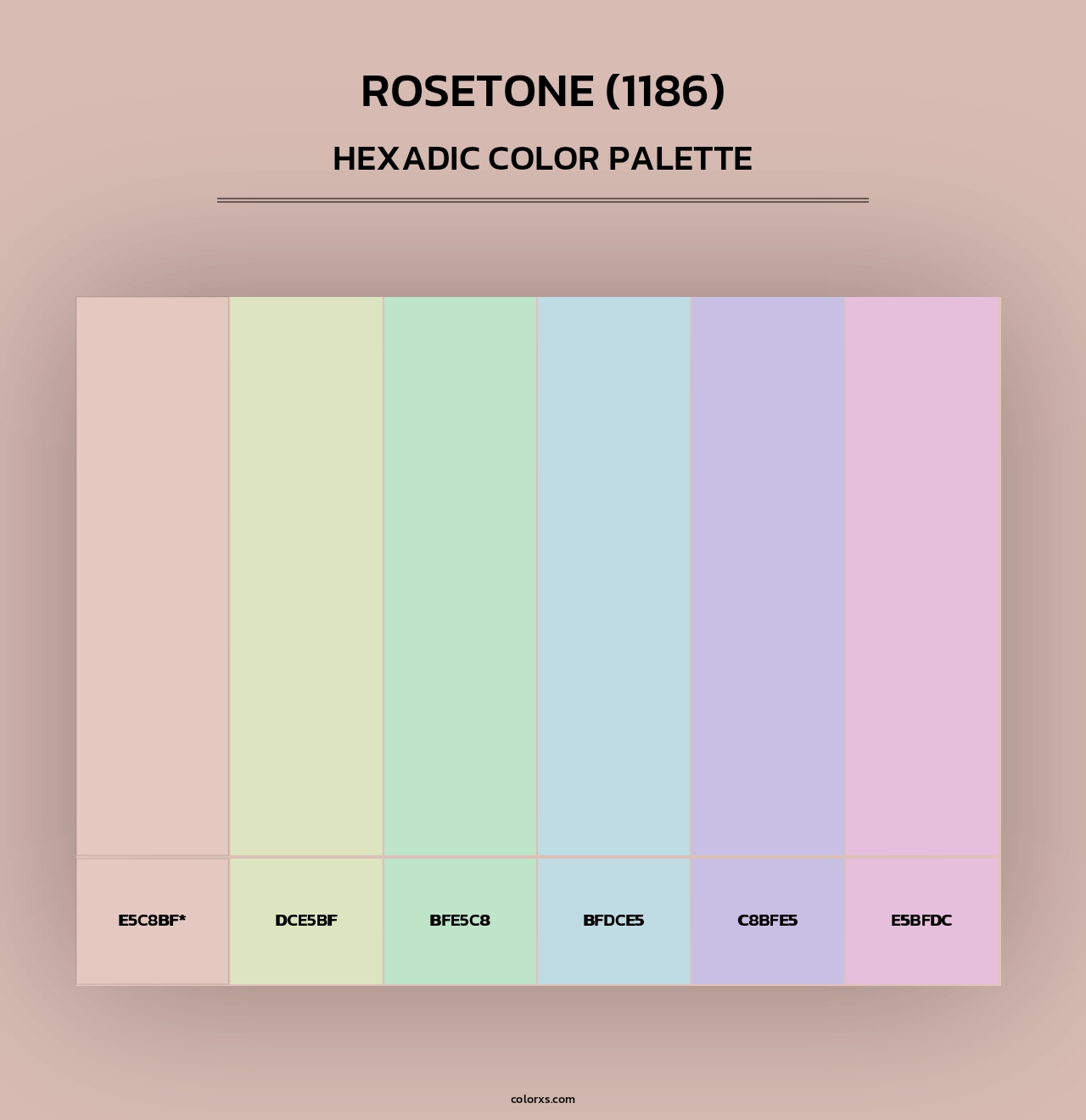 Rosetone (1186) - Hexadic Color Palette