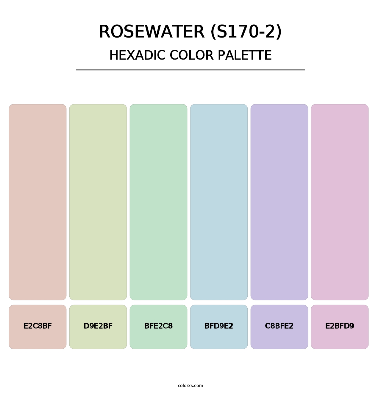 Rosewater (S170-2) - Hexadic Color Palette