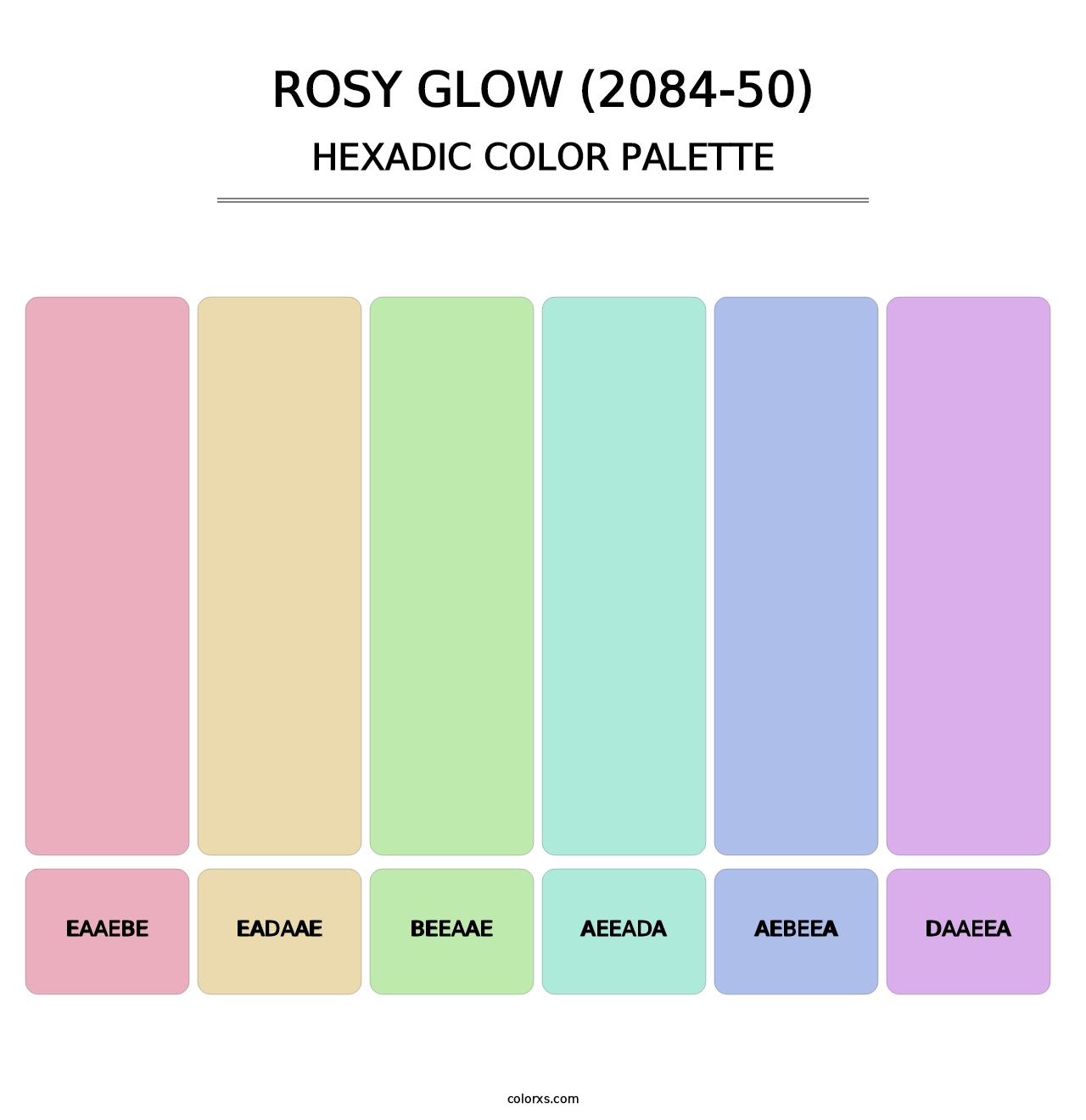 Rosy Glow (2084-50) - Hexadic Color Palette
