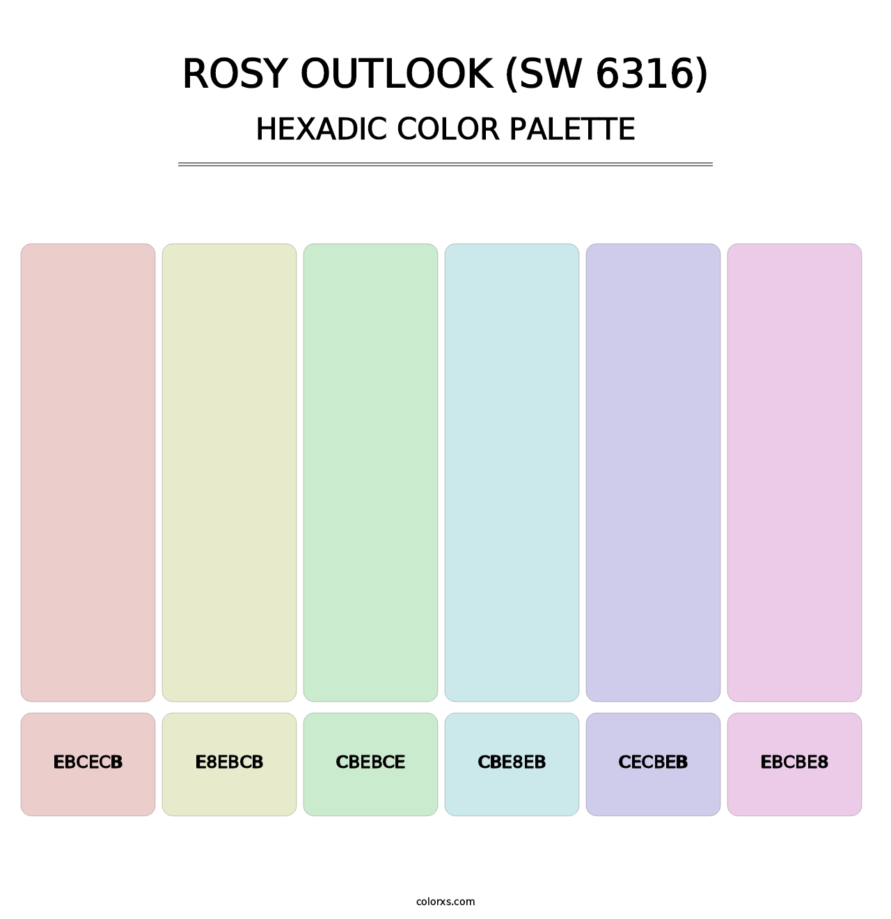 Rosy Outlook (SW 6316) - Hexadic Color Palette