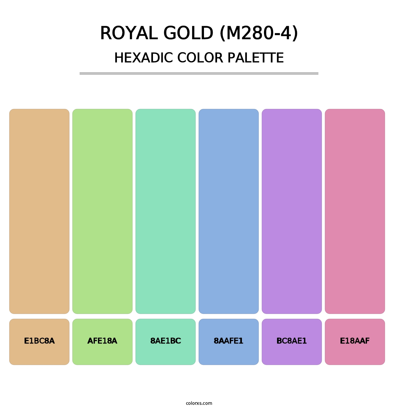 Royal Gold (M280-4) - Hexadic Color Palette