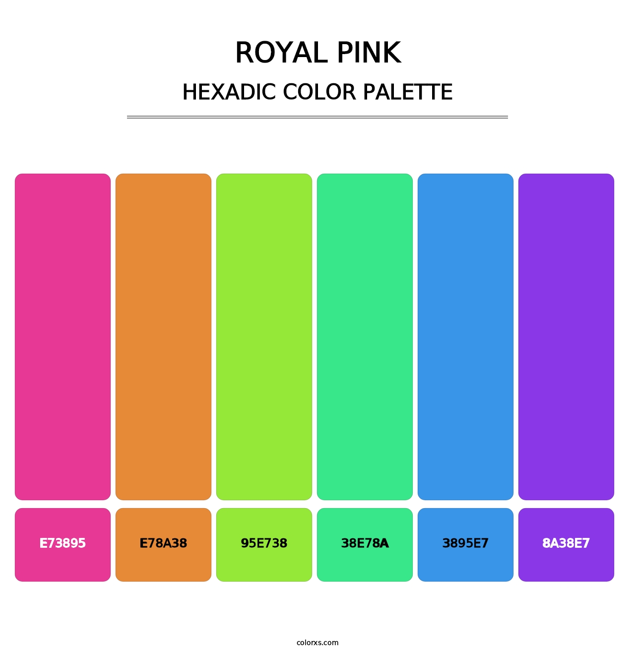 Royal Pink - Hexadic Color Palette