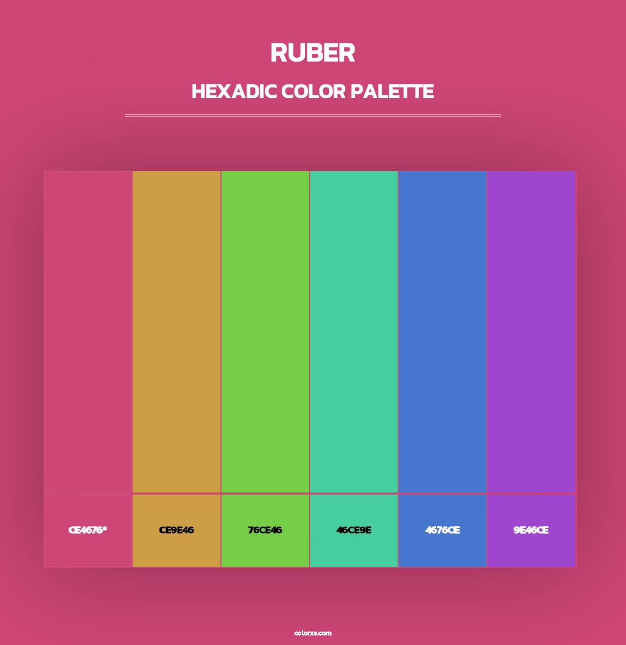 Ruber - Hexadic Color Palette