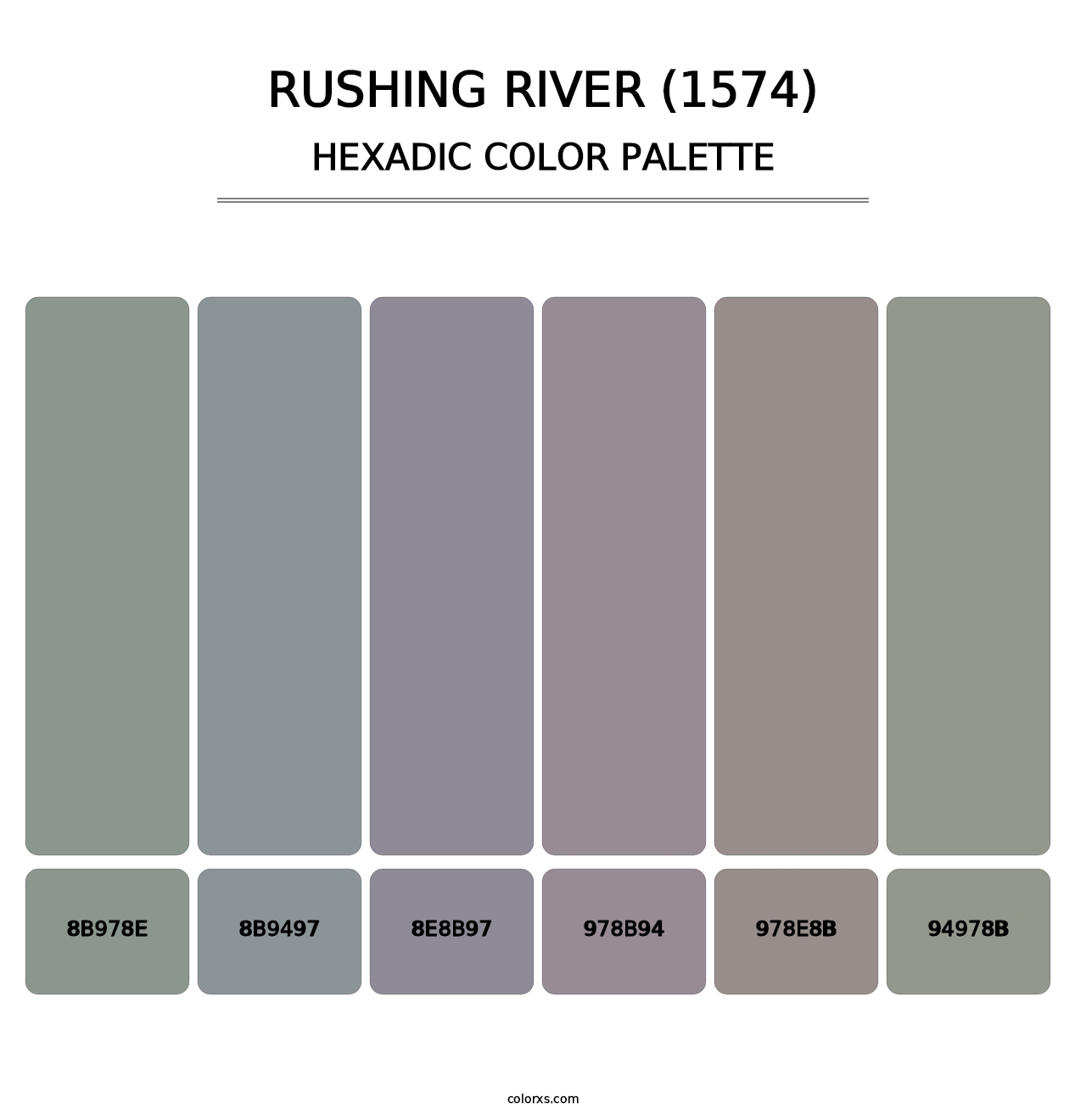 Rushing River (1574) - Hexadic Color Palette