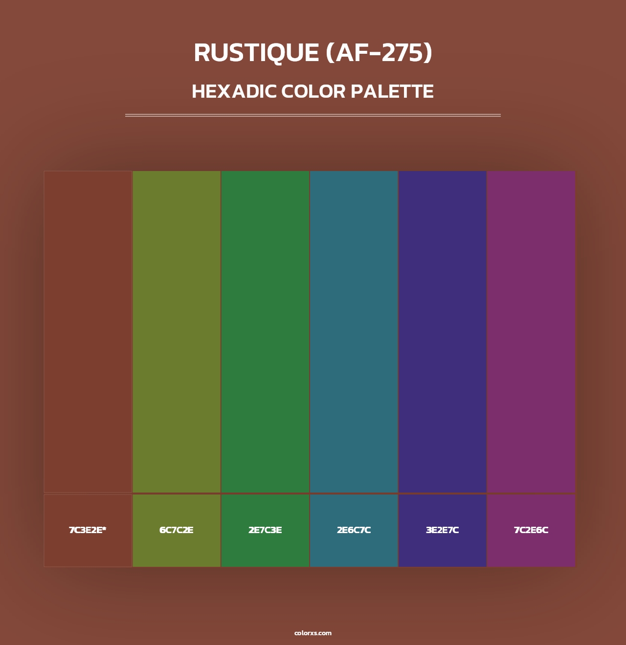 Rustique (AF-275) - Hexadic Color Palette