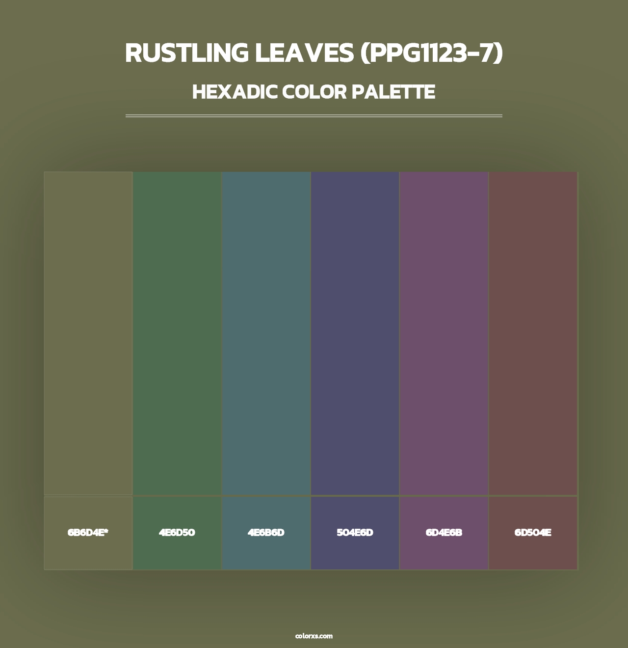 Rustling Leaves (PPG1123-7) - Hexadic Color Palette