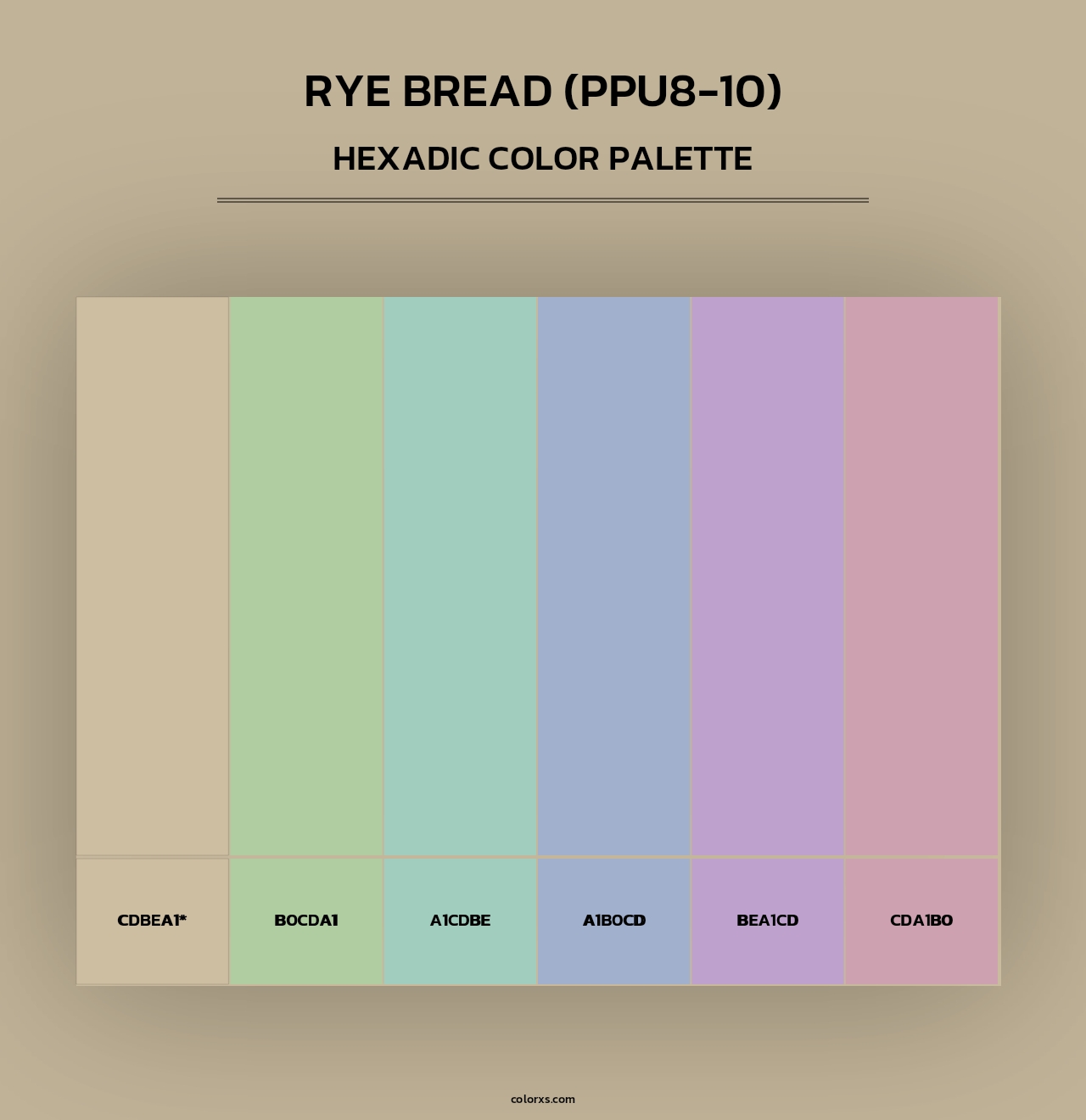 Rye Bread (PPU8-10) - Hexadic Color Palette