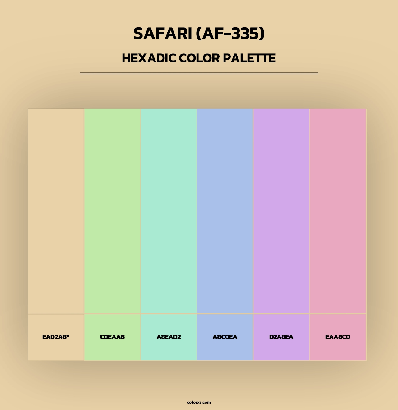 Safari (AF-335) - Hexadic Color Palette