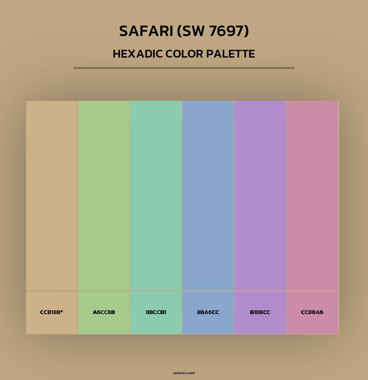Safari (SW 7697) - Hexadic Color Palette