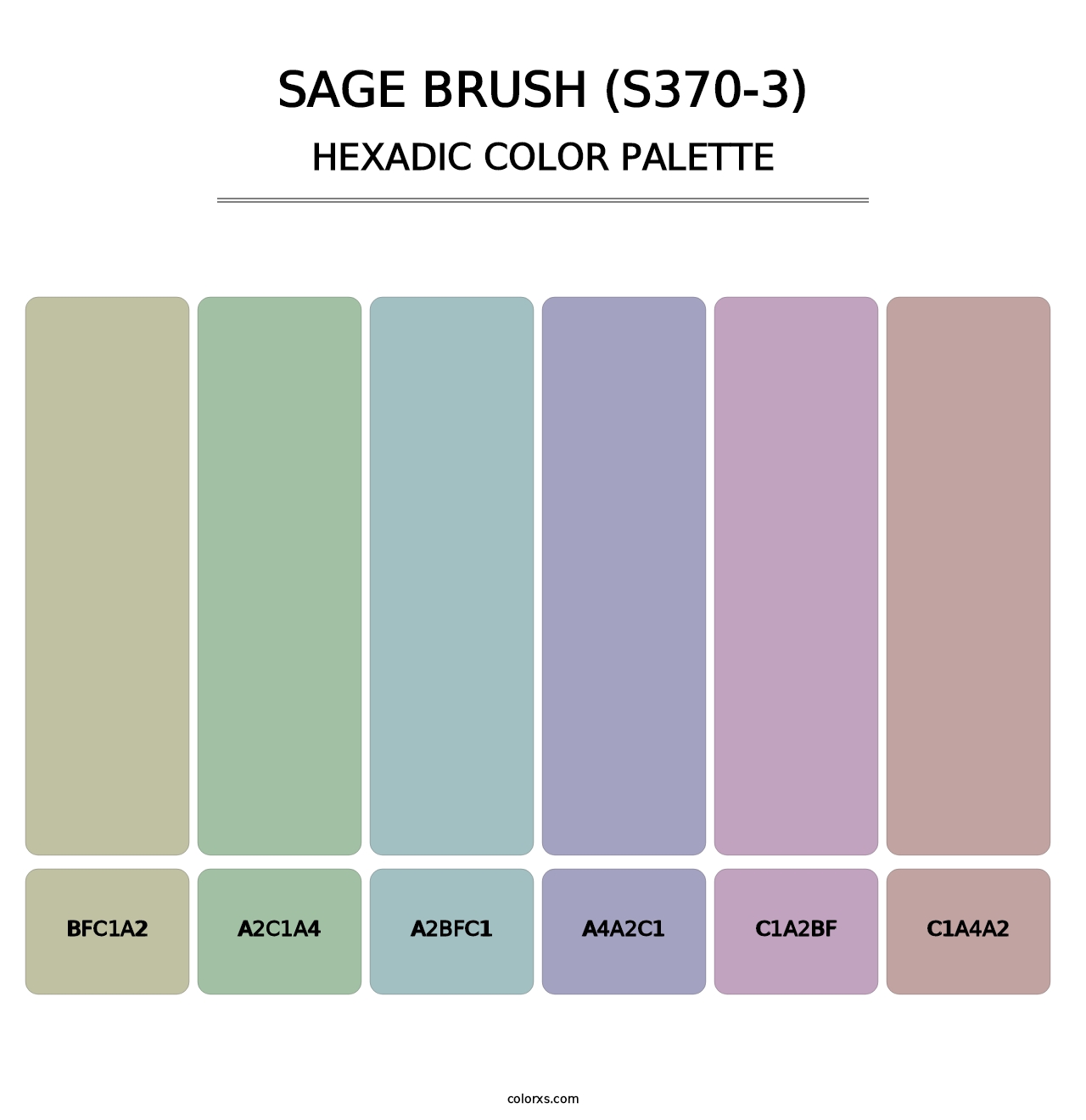 Sage Brush (S370-3) - Hexadic Color Palette