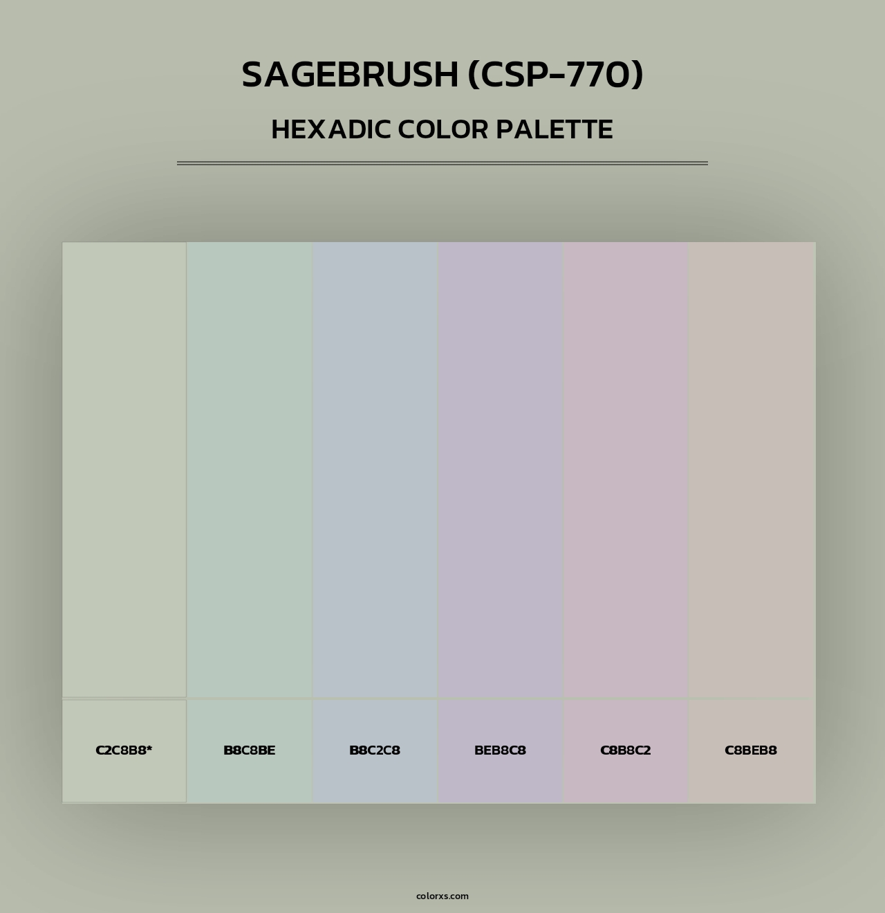 Sagebrush (CSP-770) - Hexadic Color Palette