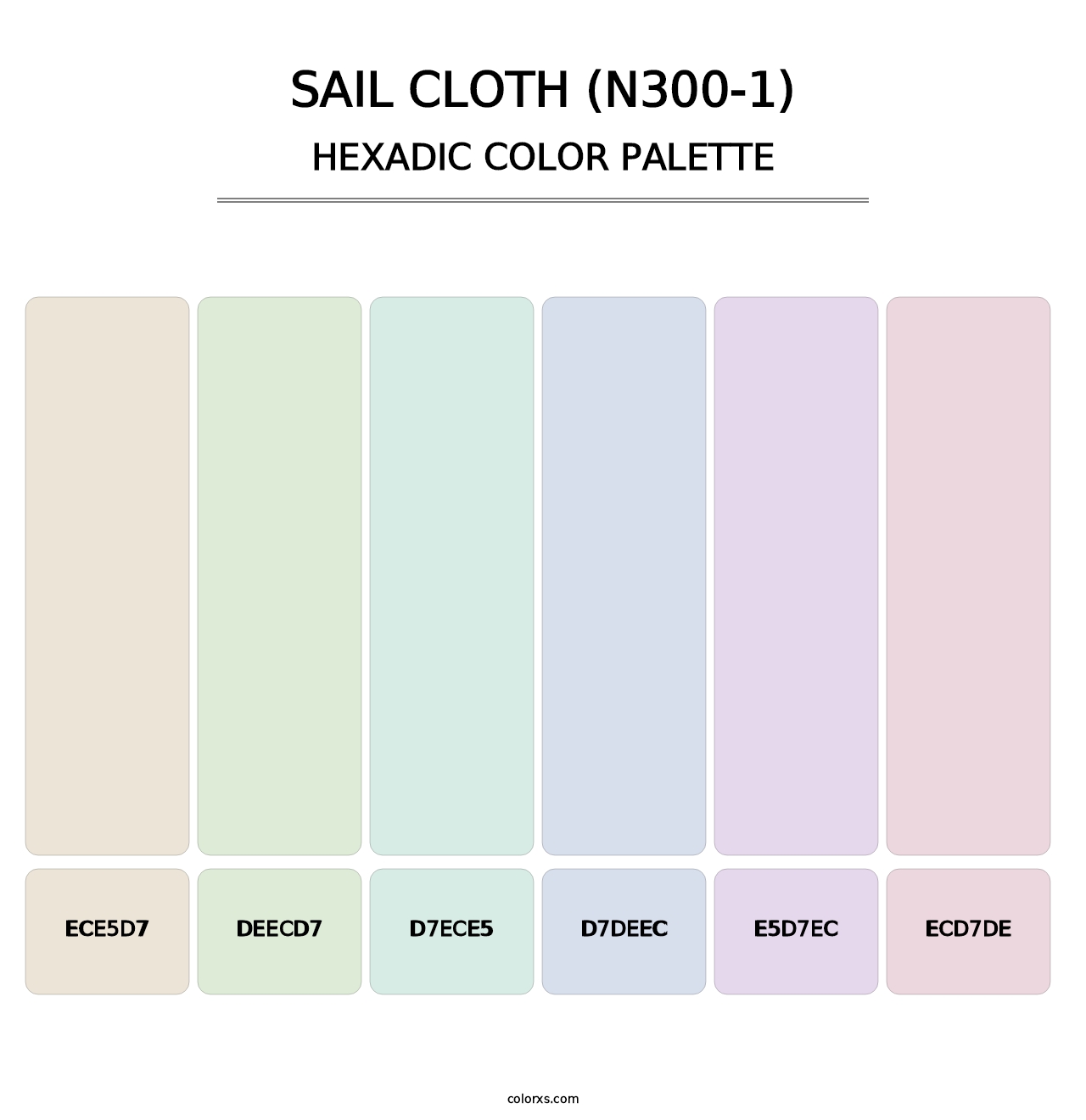 Sail Cloth (N300-1) - Hexadic Color Palette