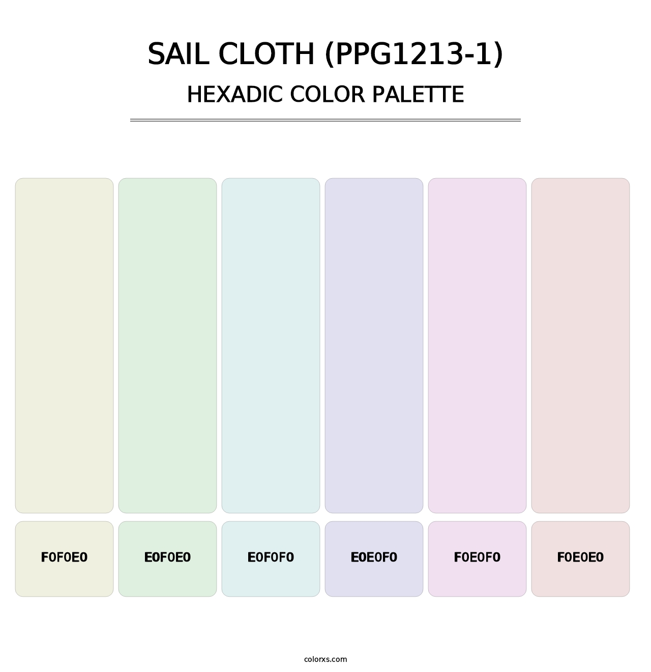 Sail Cloth (PPG1213-1) - Hexadic Color Palette