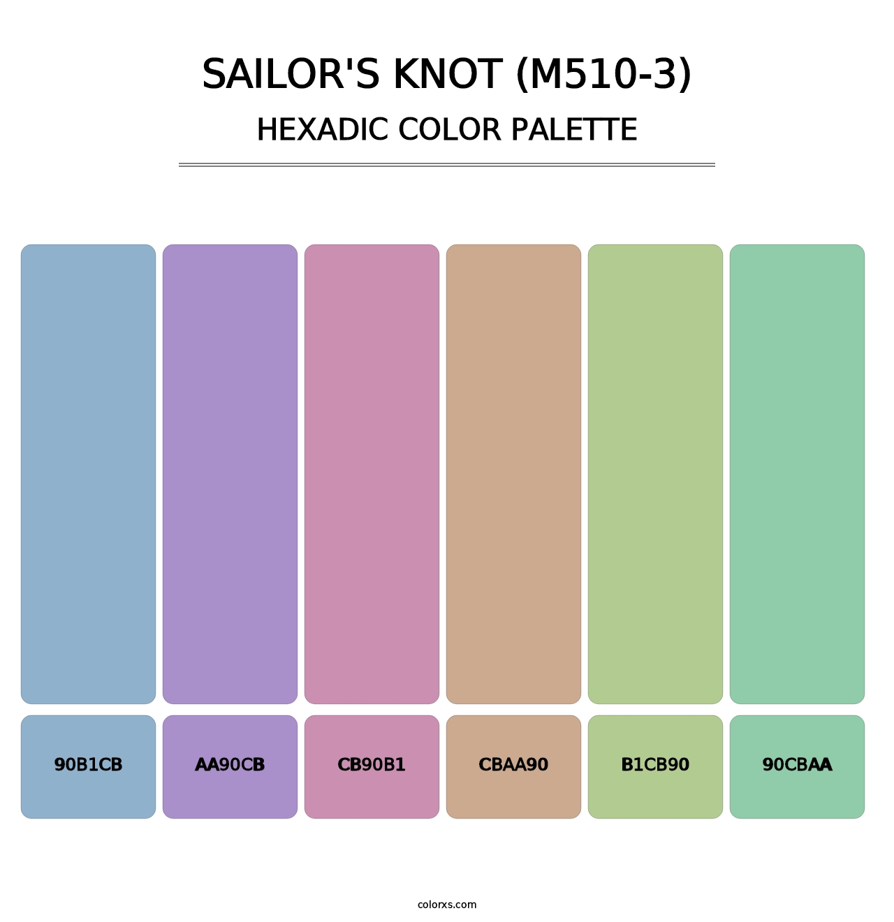 Sailor'S Knot (M510-3) - Hexadic Color Palette