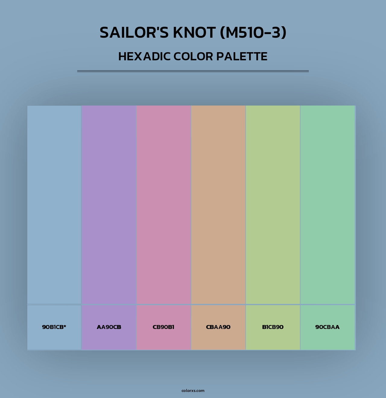 Sailor'S Knot (M510-3) - Hexadic Color Palette