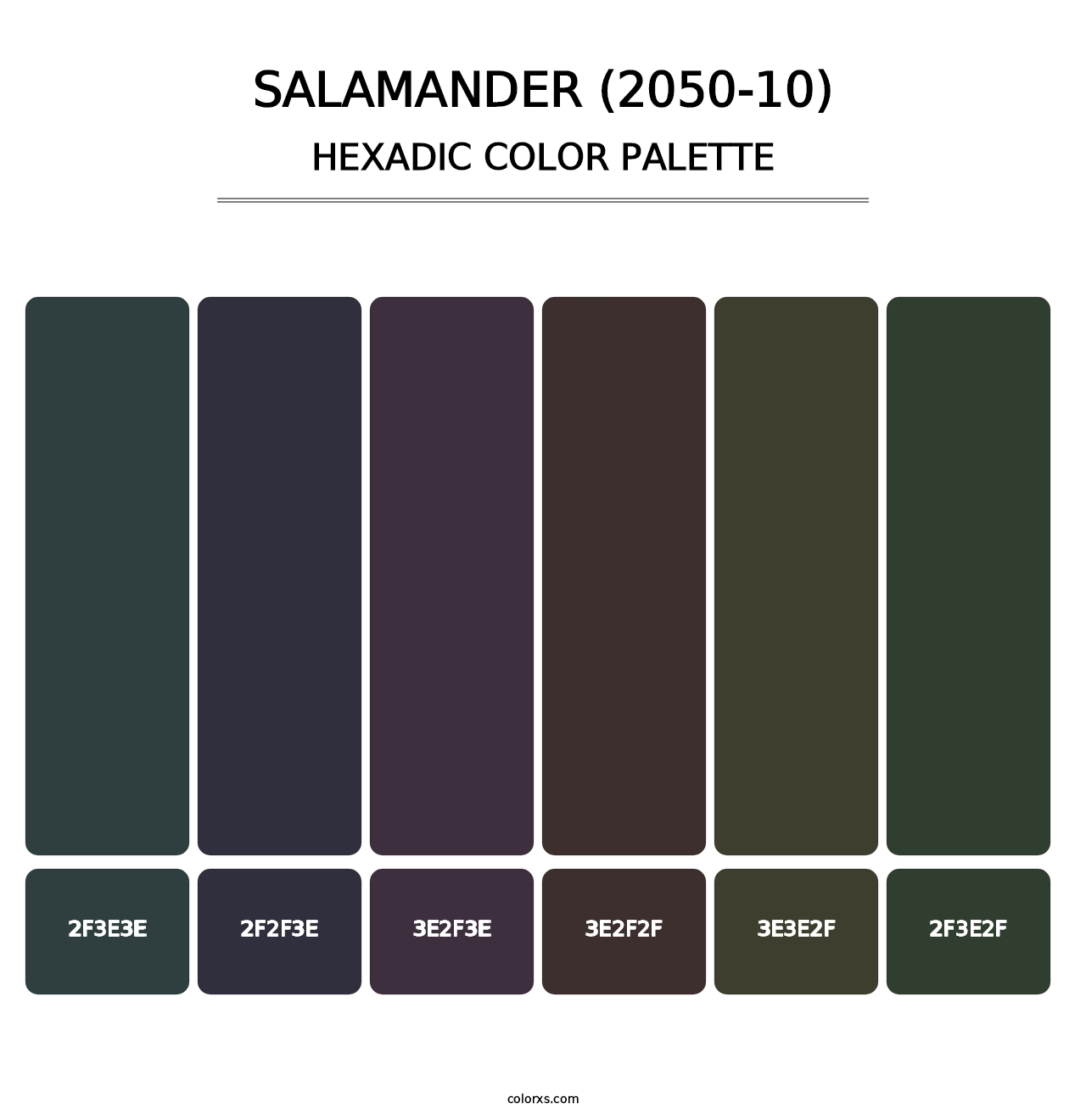 Salamander (2050-10) - Hexadic Color Palette