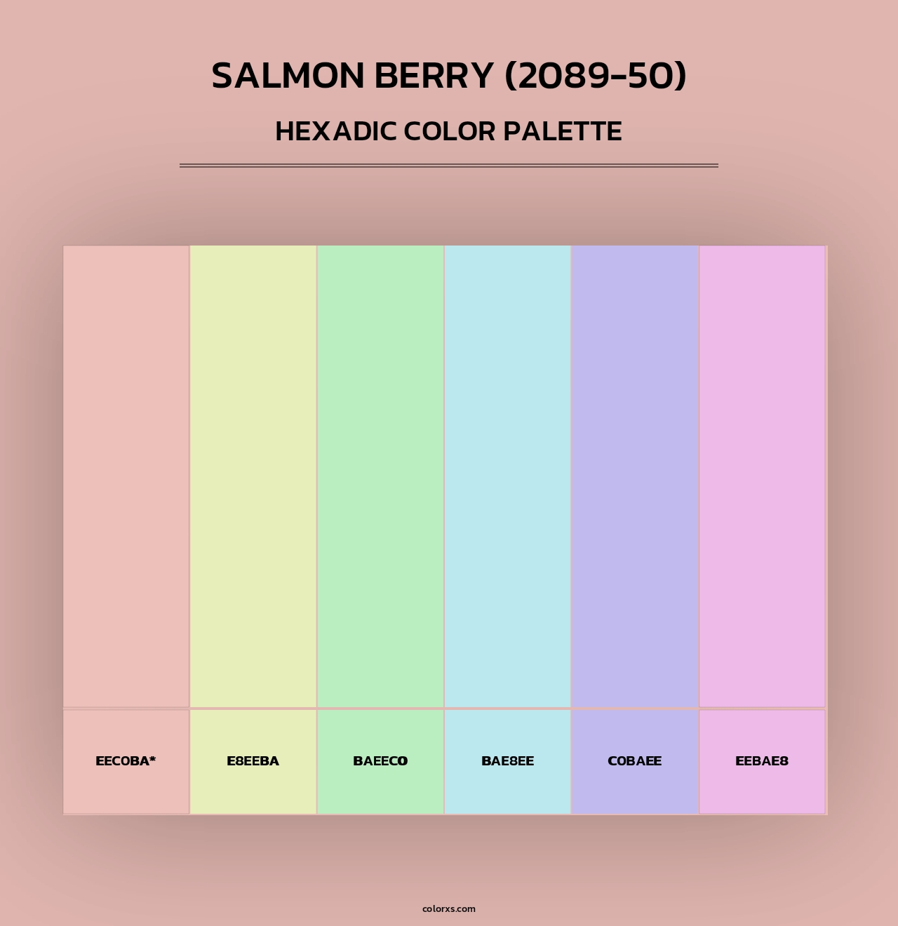 Salmon Berry (2089-50) - Hexadic Color Palette