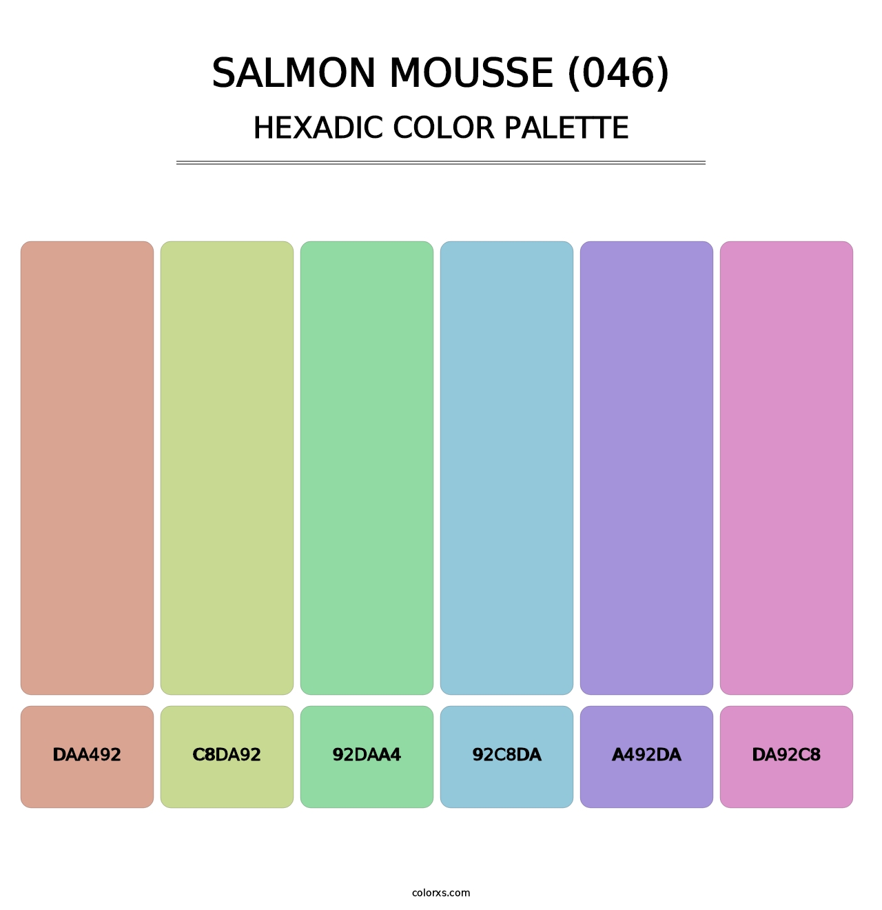 Salmon Mousse (046) - Hexadic Color Palette