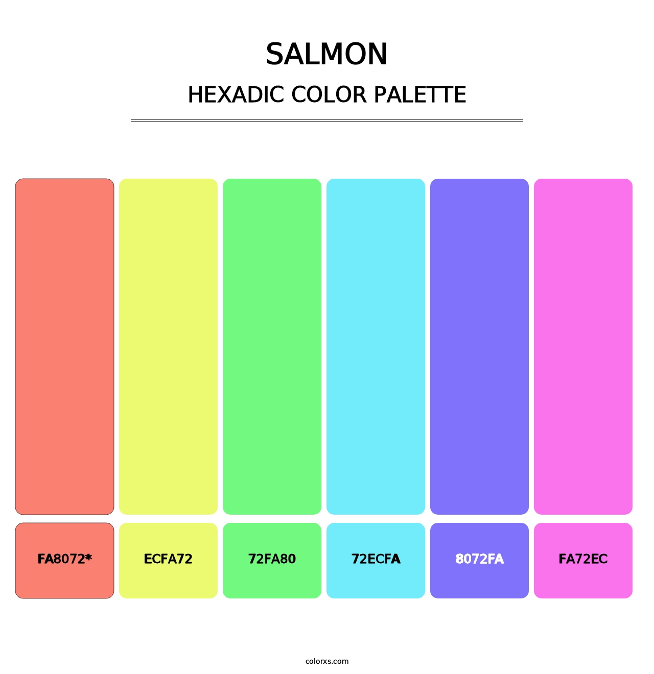 Salmon - Hexadic Color Palette