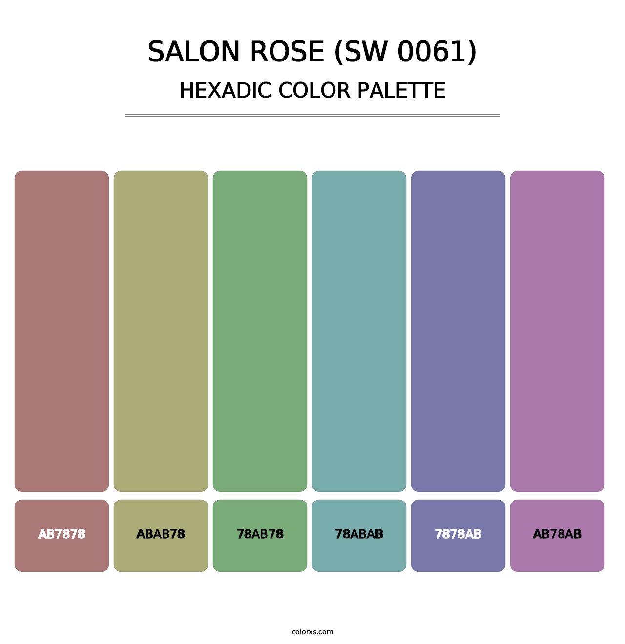 Salon Rose (SW 0061) - Hexadic Color Palette