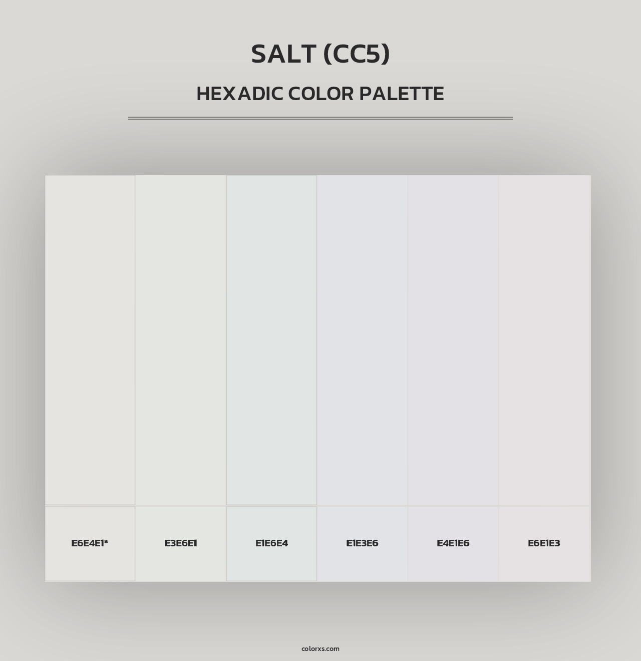 Salt (CC5) - Hexadic Color Palette