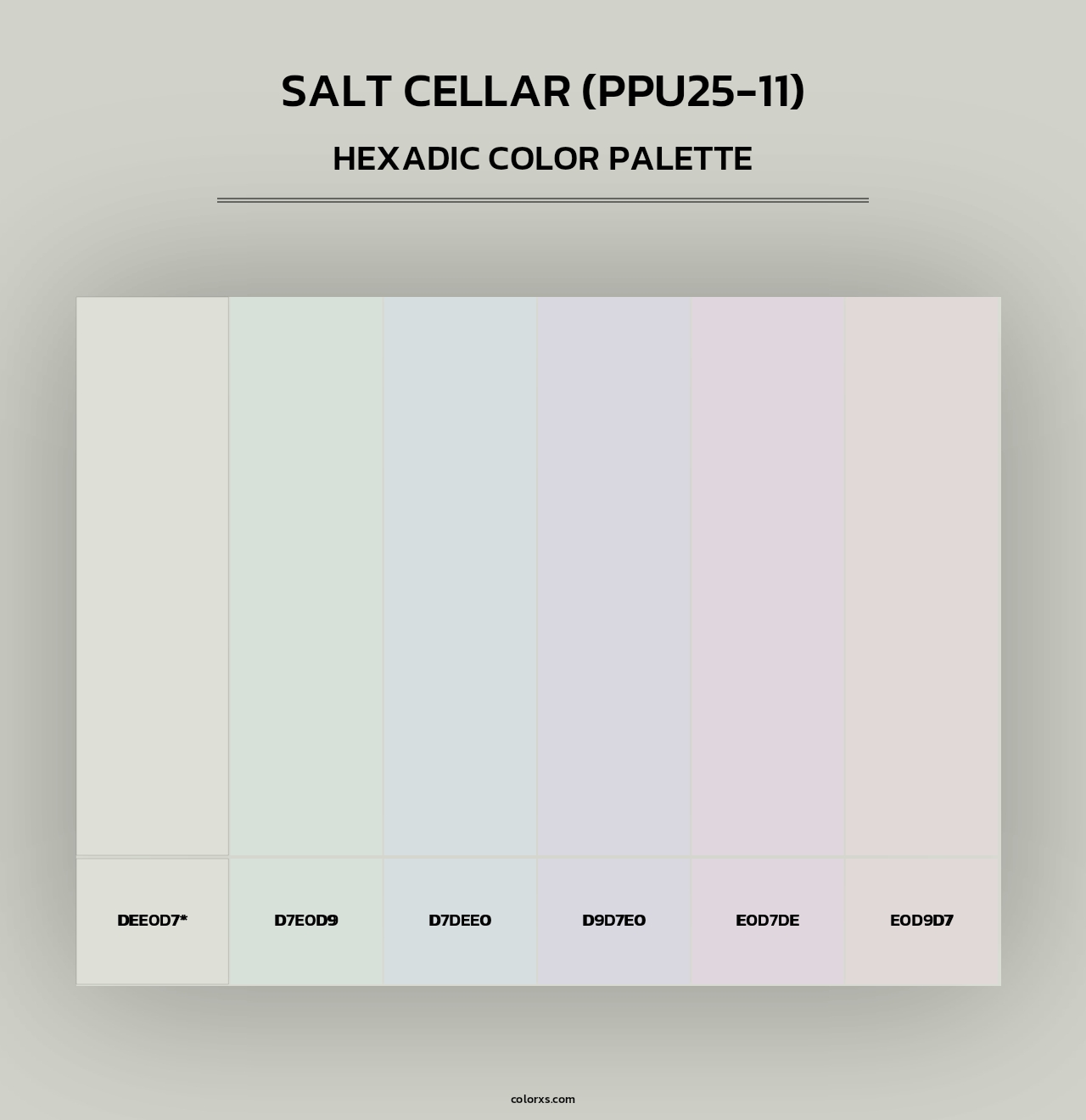 Salt Cellar (PPU25-11) - Hexadic Color Palette