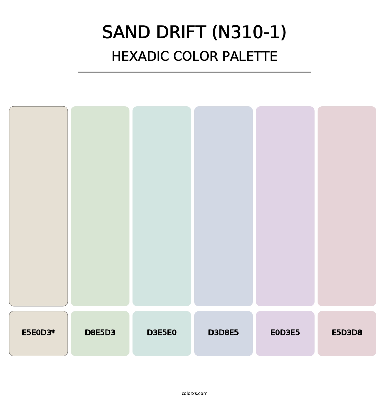 Sand Drift (N310-1) - Hexadic Color Palette