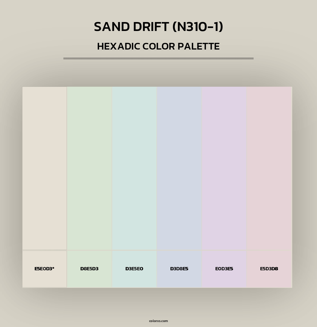 Sand Drift (N310-1) - Hexadic Color Palette