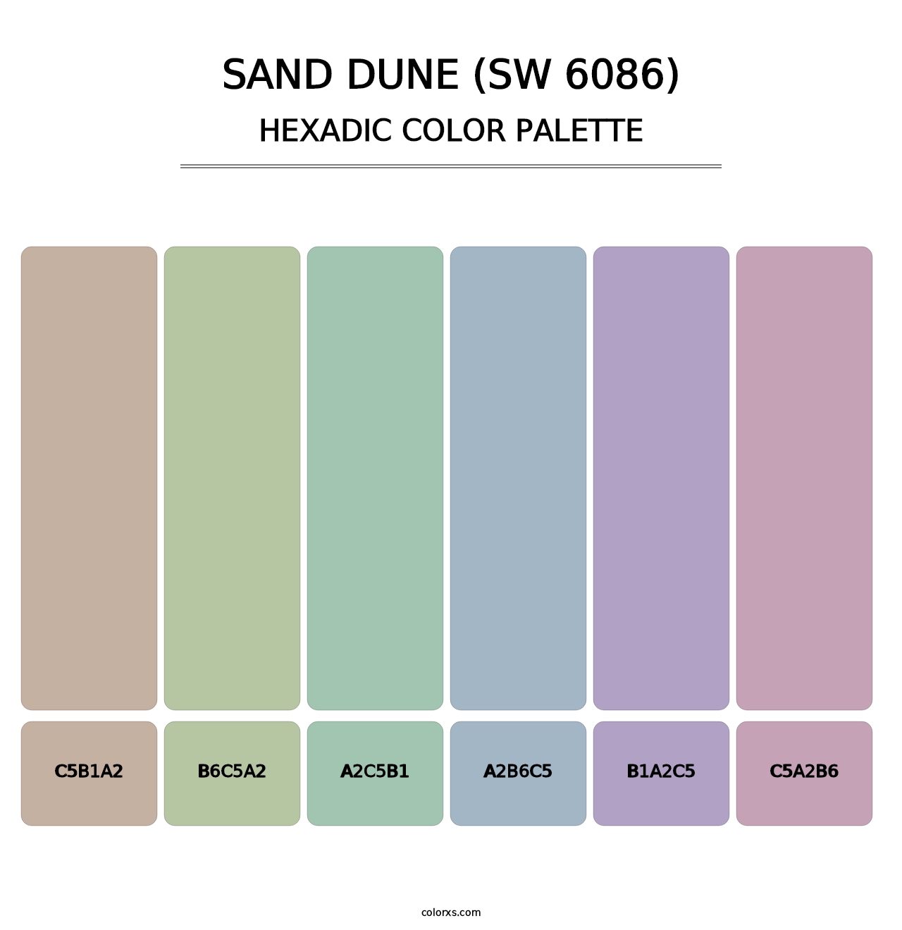 Sand Dune (SW 6086) - Hexadic Color Palette