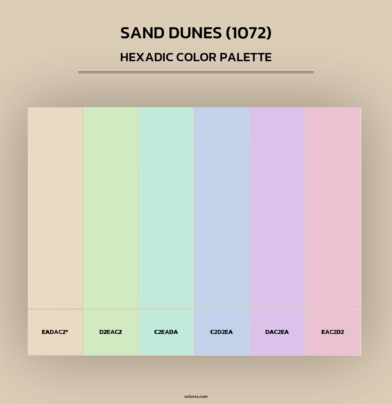 Sand Dunes (1072) - Hexadic Color Palette