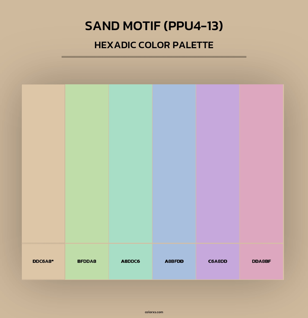Sand Motif (PPU4-13) - Hexadic Color Palette