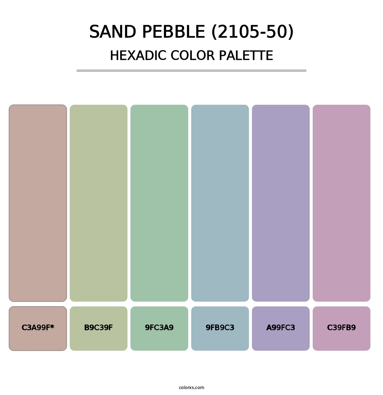 Sand Pebble (2105-50) - Hexadic Color Palette