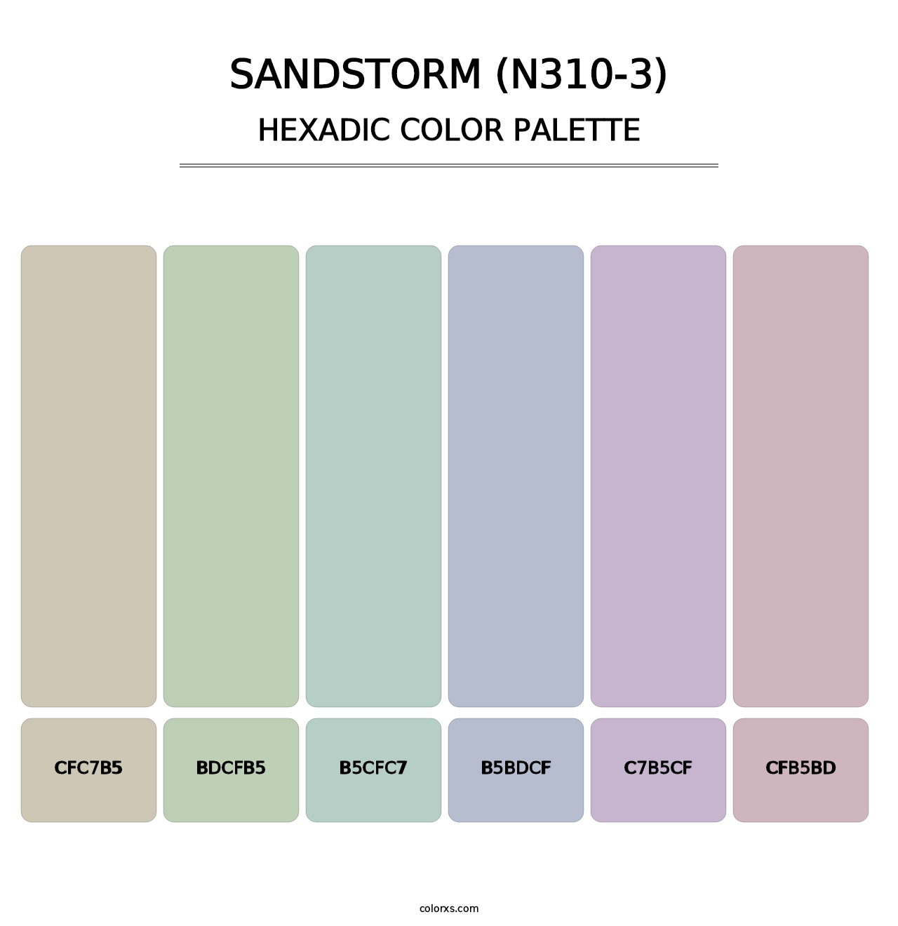 Sandstorm (N310-3) - Hexadic Color Palette
