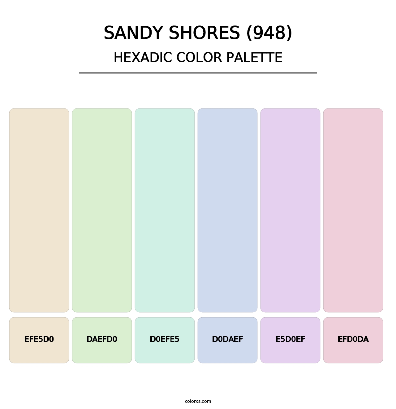 Sandy Shores (948) - Hexadic Color Palette