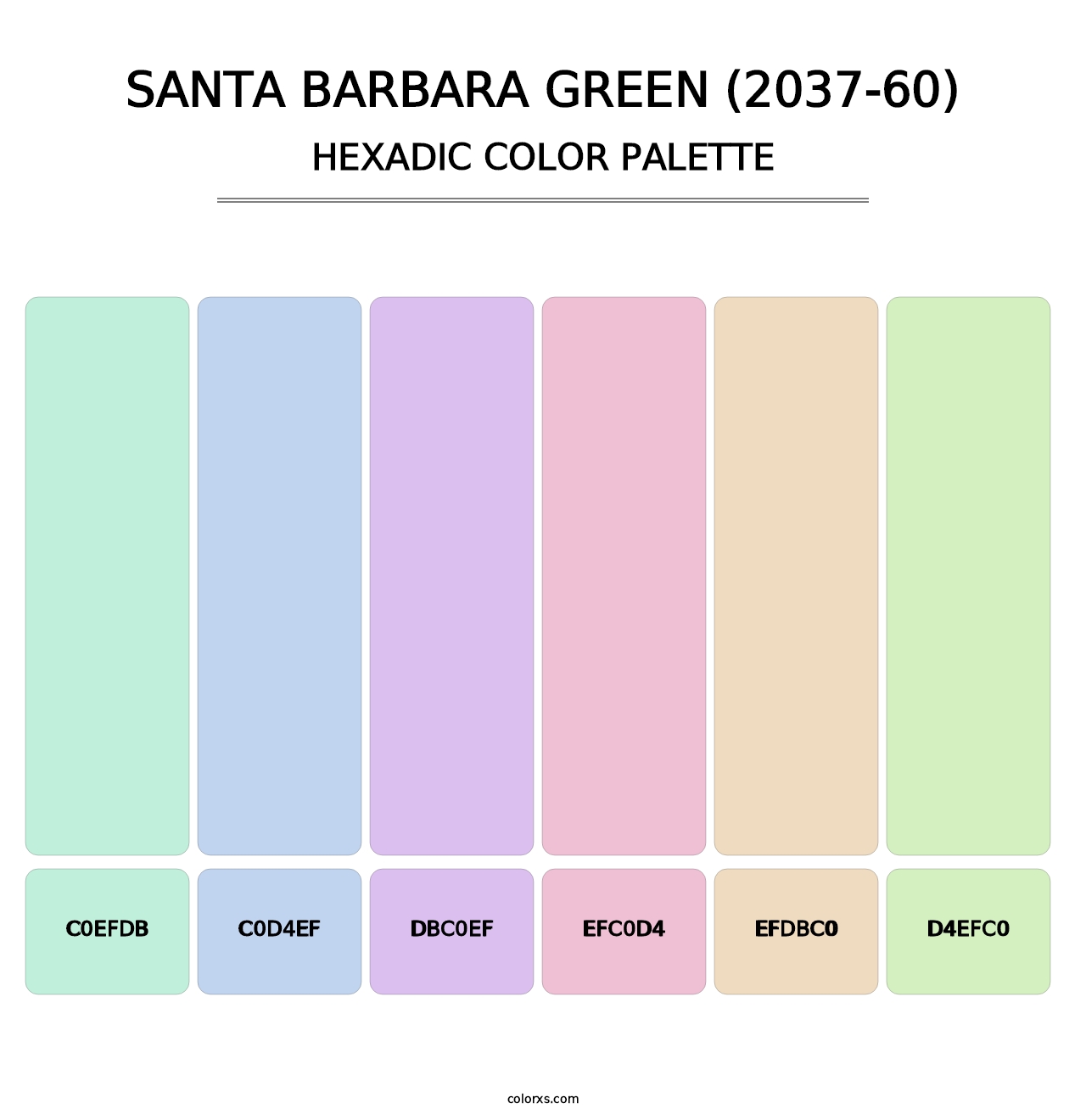 Santa Barbara Green (2037-60) - Hexadic Color Palette