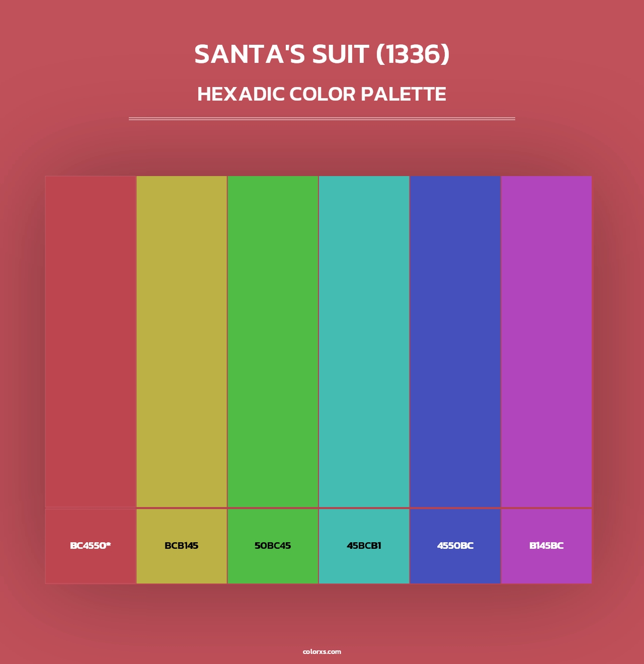 Santa's Suit (1336) - Hexadic Color Palette