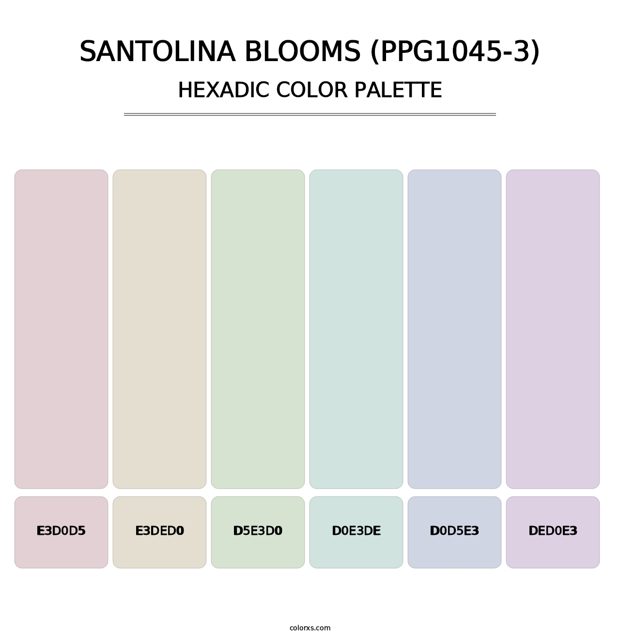 Santolina Blooms (PPG1045-3) - Hexadic Color Palette