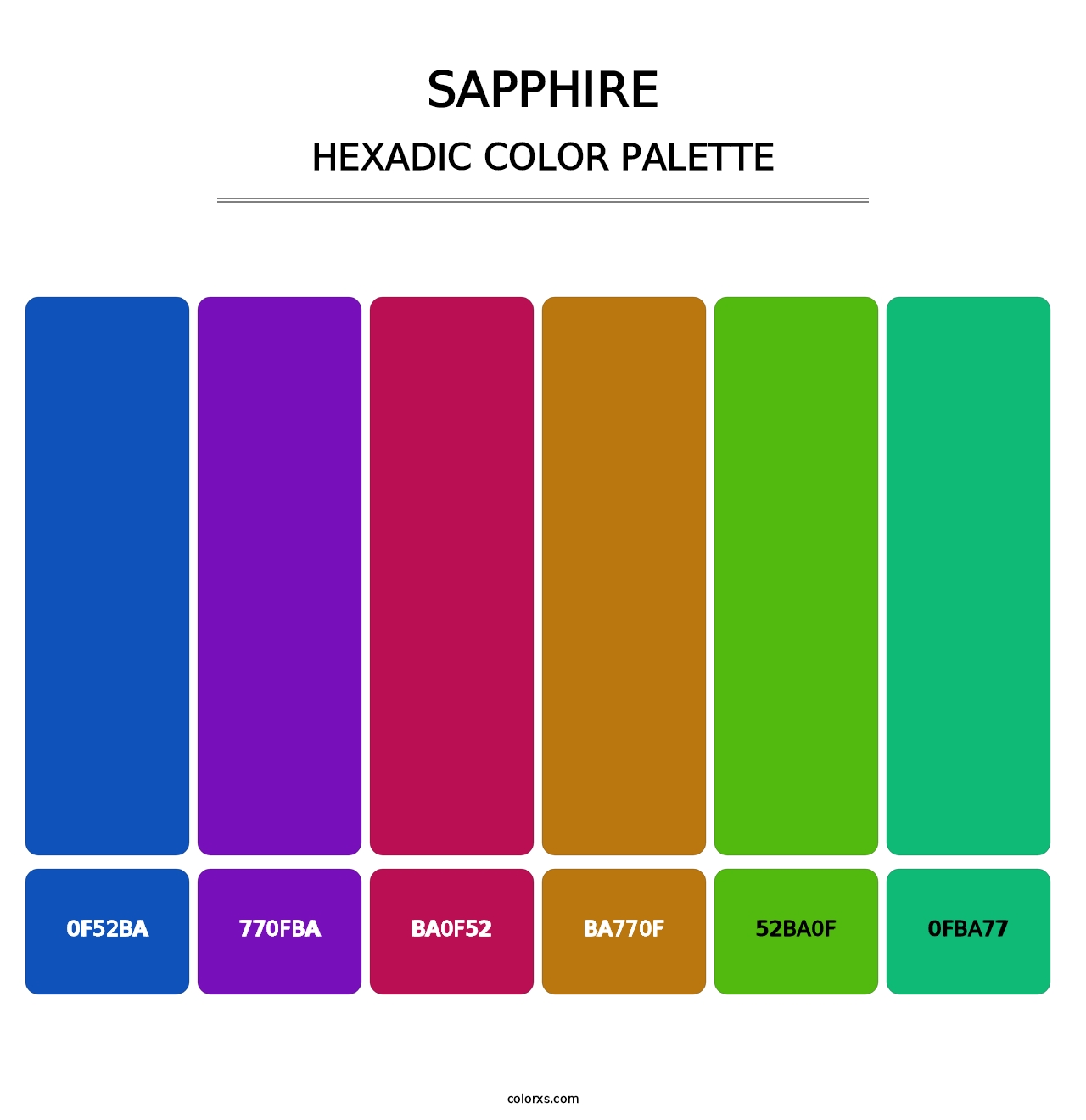 Sapphire - Hexadic Color Palette