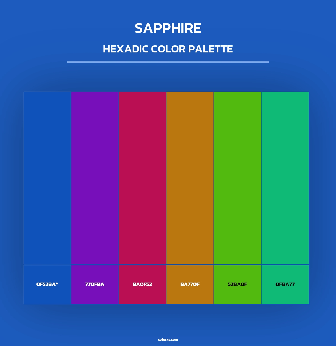 Sapphire - Hexadic Color Palette