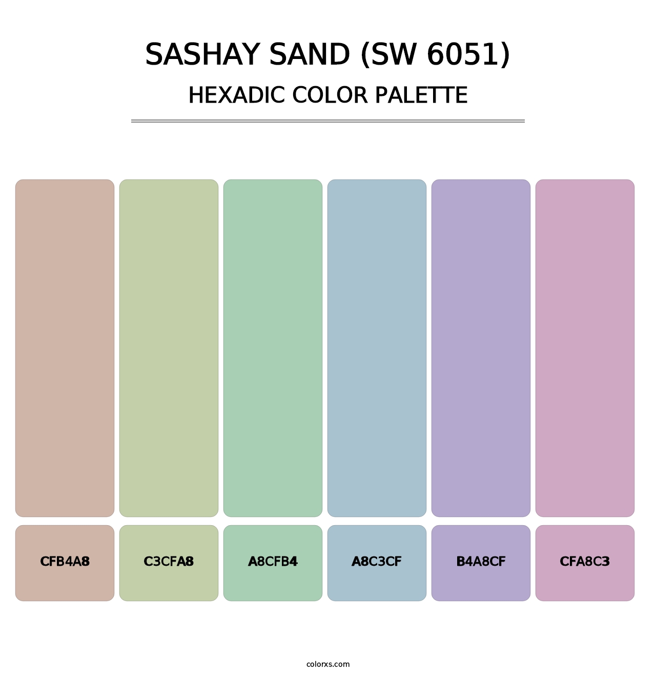 Sashay Sand (SW 6051) - Hexadic Color Palette