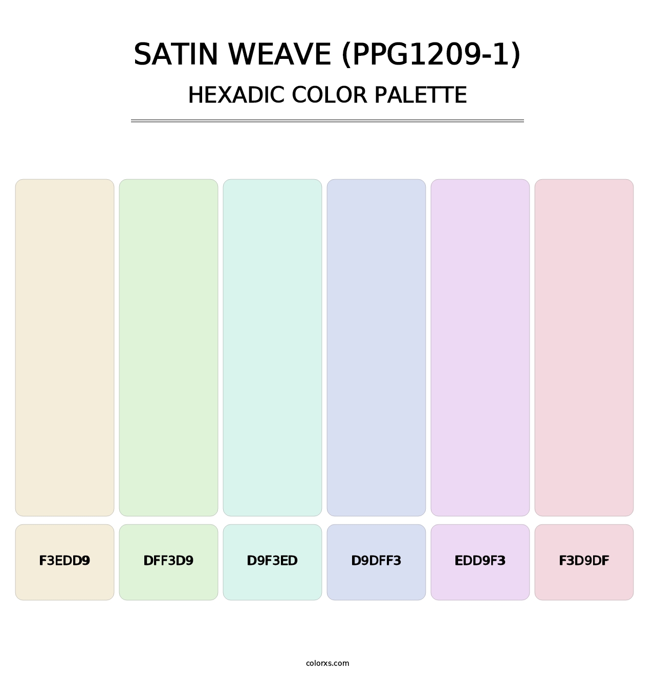 Satin Weave (PPG1209-1) - Hexadic Color Palette
