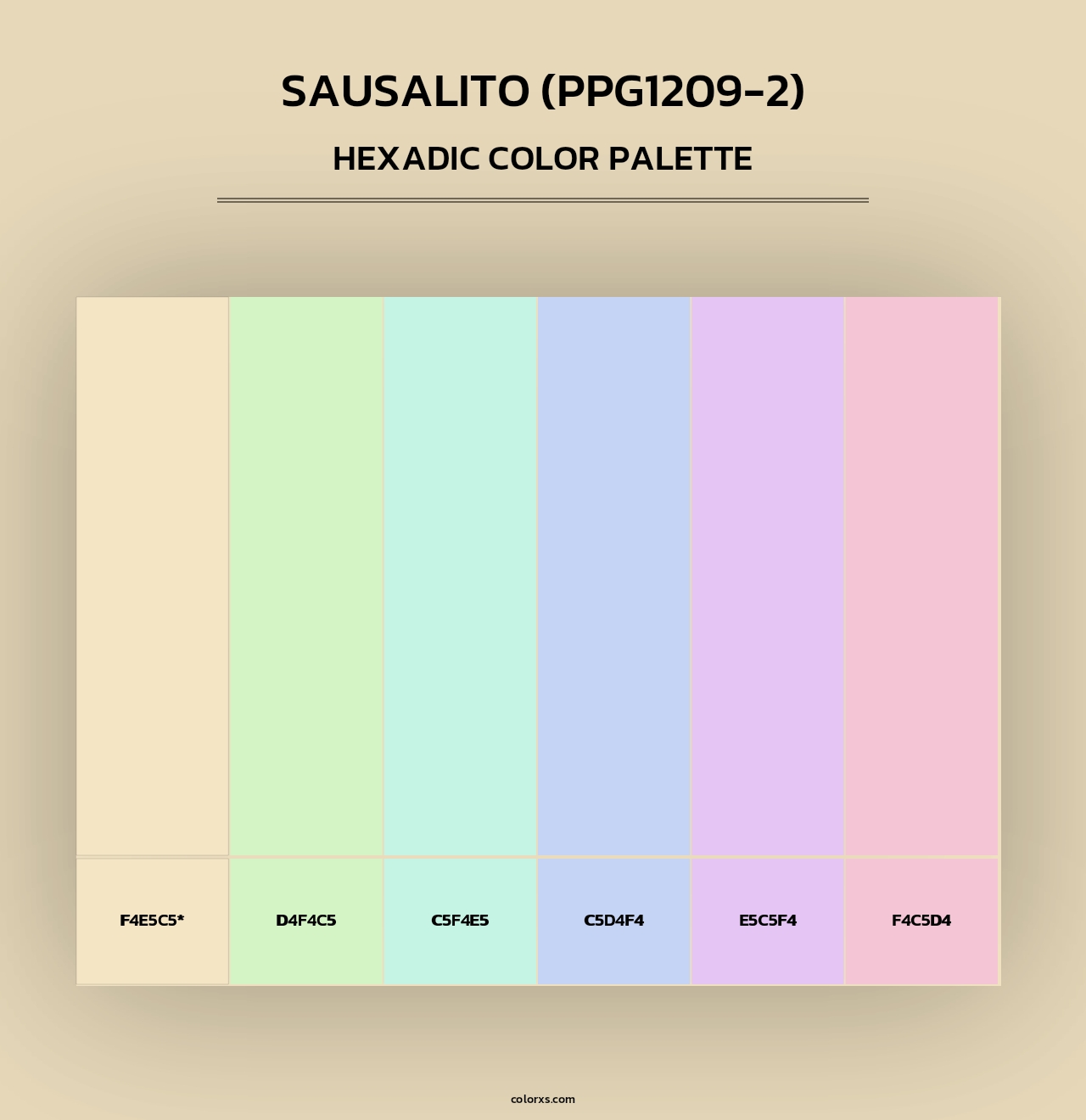 Sausalito (PPG1209-2) - Hexadic Color Palette