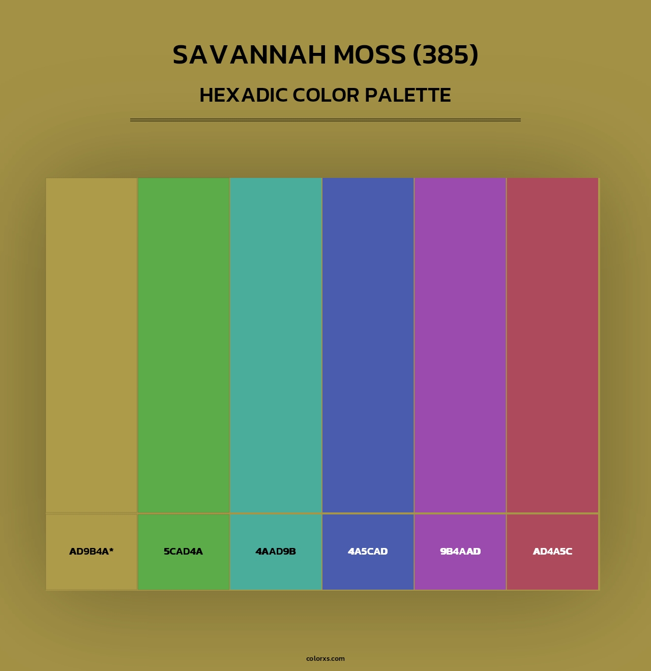 Savannah Moss (385) - Hexadic Color Palette