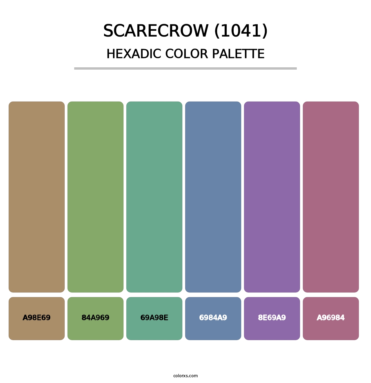 Scarecrow (1041) - Hexadic Color Palette