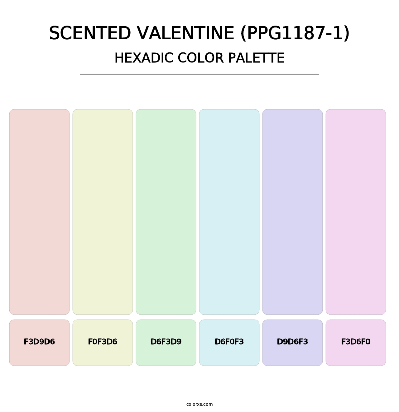 Scented Valentine (PPG1187-1) - Hexadic Color Palette