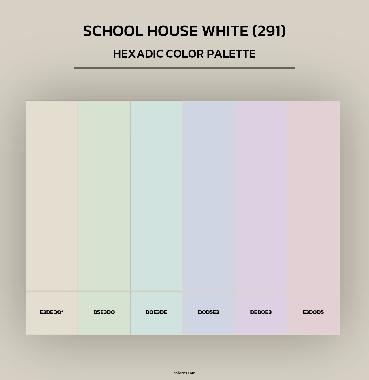 School House White (291) - Hexadic Color Palette