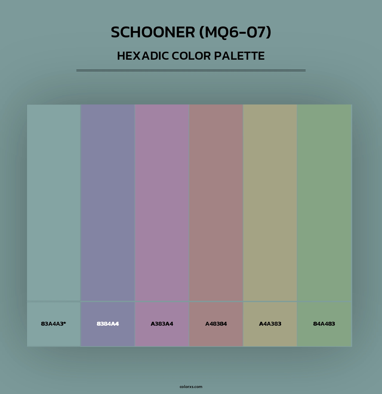 Schooner (MQ6-07) - Hexadic Color Palette